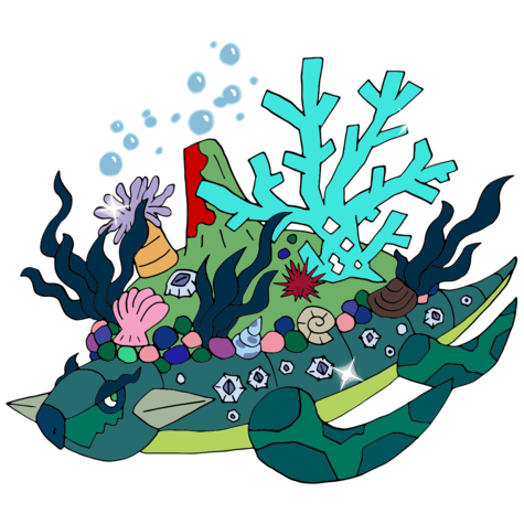 Shiny Torterra (Sea form)