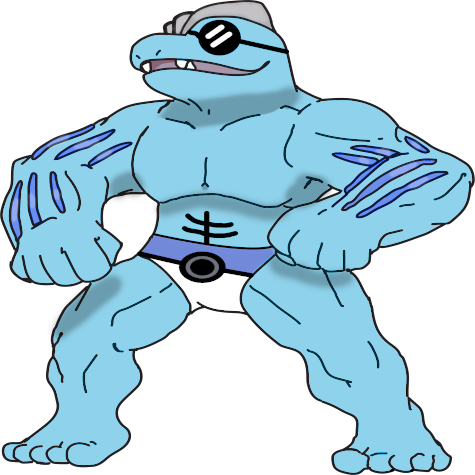 Shiny Machoke (Sea form)